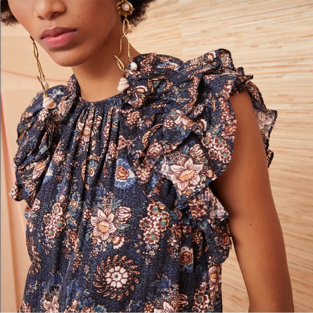 ULLA JOHNSON Adele Dress in Twilight - Picture 5 of 12